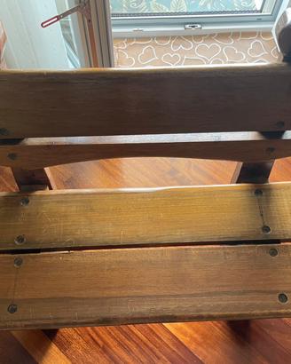 Panca rustica in legno massello
