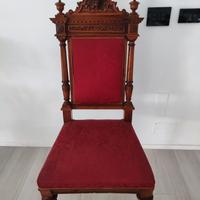 Sedia poltrona antica dell' 800