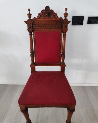 Sedia poltrona antica dell' 800