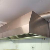 cappa a parete aspirante in acciaio