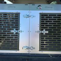 Kennel doppio in alluminio
