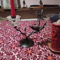 Candelabro in ferro battuto