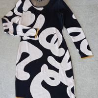 vestito in maglia a maniche lunghe, Disegual 