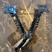 Supporto braccio doppio schermo