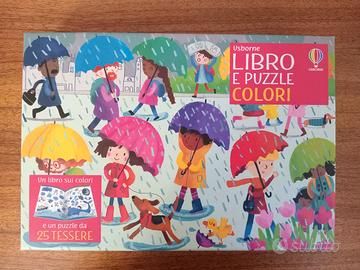 Libro e puzzle Colori. Ed. Usborne