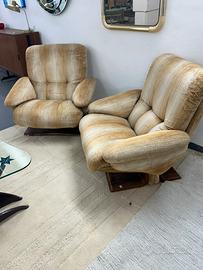Coppia di poltrone vintage anni 70