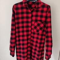 Camicia donna quadri rossi e neri Tg. L