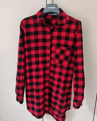 Camicia donna quadri rossi e neri Tg. L