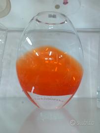 vaso in cristallo colorato 