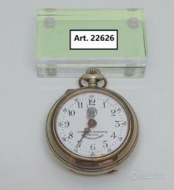 Raro piccolo orologio da tasca in alpacca ROSKOPF