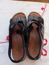 Sandali Fly Flot Uomo Pelle Nabuk Grigio - Comodi,