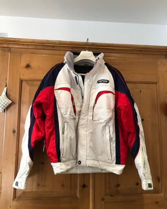 Tuta da sci Aspen giacca e pantaloni blu rosso M