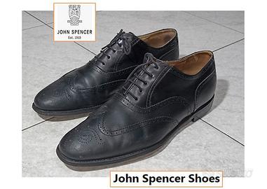 John Spencer scarpe artigianali vera pelle n.44,5
