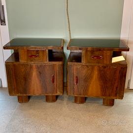 Coppia comodini Art Déco