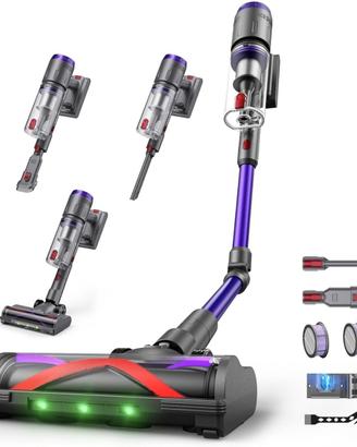 aspirapolvere senza fili scopa elettrica LED touch