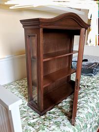  VETRINETTA DI NOCE ,STILE ARTE POVERA.