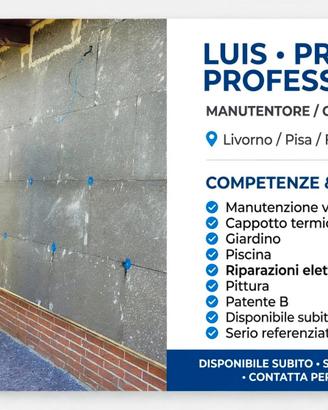 Custode manutentore responsabile piscina coppia