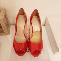 scarpe décolleté rosse 37