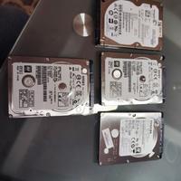 4 HDD Hard Disk 2,5" da 500GB per Notebook Testati