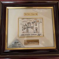 QUATTRO QUADRI ARGENTO CORNICE RADICA