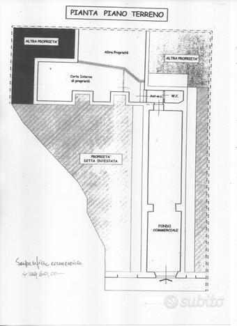 Scarperia fondo commerciale corte bagno