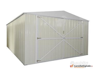 Box auto in Acciaio lamiera 360x514 cm avorio