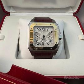 Cartier Santos 100 acciao oro ref 2740