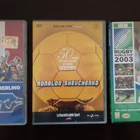 3 dvd ronaldo shevchenko calcio 2006 rugby 2003