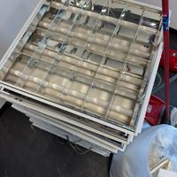 10 x Luci plafoniere controsoffitto 60x60 neon