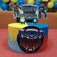 Torta scenografica Transformers