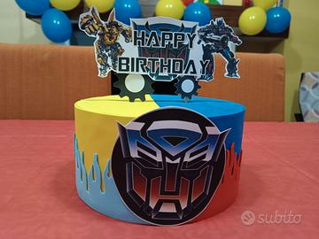 Torta scenografica Transformers