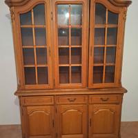 Vetrina in rovere anni ’80 – ideale shabby chic