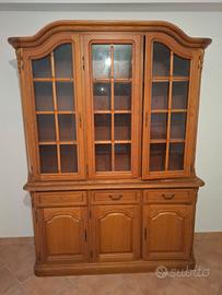 Vetrina in rovere anni ’80 – ideale shabby chic