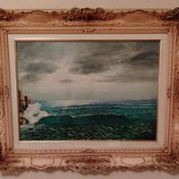 Quadro con cornice in stile barocco – Paesaggio ma