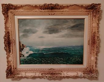 Quadro con cornice in stile barocco – Paesaggio ma