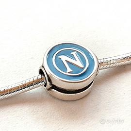 Charm Napoli scudetto argento 925 modello Pandora
