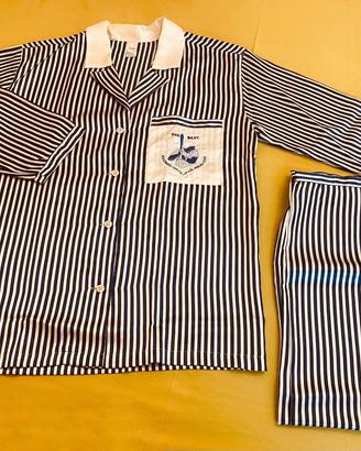 Pigiama stile seta - Nuovo 100% poliestere