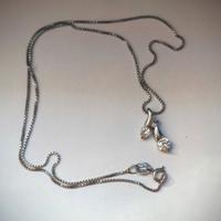 Collana doppia pietra argento 925