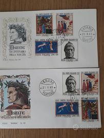 buste con francobolli Dante Alighieri