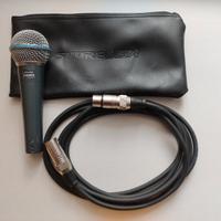 Microfono Shure Beta 58A professionale per voce + 