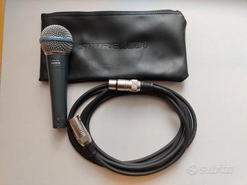 Microfono Shure Beta 58A professionale per voce + 