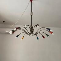Lampadario da soffitto anni 50 stilnovo