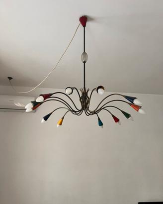 Lampadario da soffitto anni 50 stilnovo