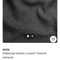 Fodera  divano kivik 2 posti + poggiapiedi