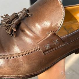 Mocassini in pelle marrone