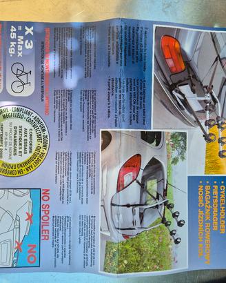 porta biciclette posteriore