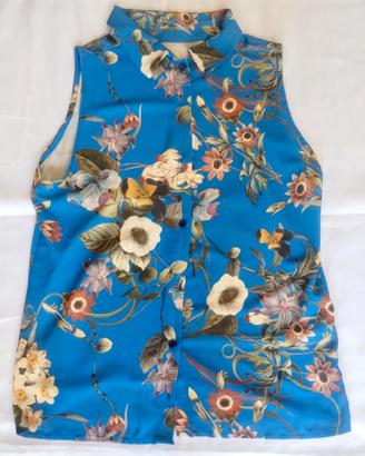 Camicia smanicata floreale IDEA Fashion nuova
