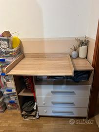 Mobile Fasciatoio con Cassettiera