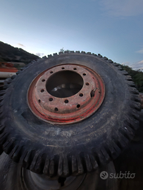 Gomme e cerchi escavatore gommato