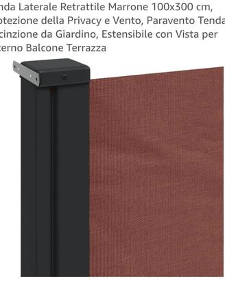 tenda laterale retrattile 100×300